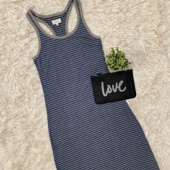 Lou & Grey Dresses & Skirts - 🎉HP🎉 Lou & Grey Racer Back Maxi Dress 💗 Blue & Gray
